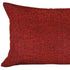 Set of 2 Red Solid Lumbar Pillow Covers